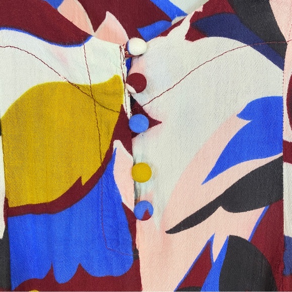 Free People Floral tank mini dress/long shirt, size Small - Picture 8 of 15